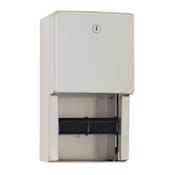 Seachrome CAL Series Wall Mounted Dual Roll Toilet Tissue Dispenser Satin Stainless