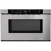 Sharp 24" Built-In Microwave Drawer with 1.2 Cu. Ft. Capacity and 950 Watt Output Power and Angled Touch Control Panel Stainless Steel
