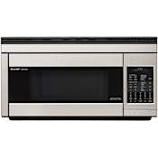 Sharp 30 Inch Wide 1.1 Cu. Ft. Over-the-Range Microwave with Convection Cooking Stainless Steel