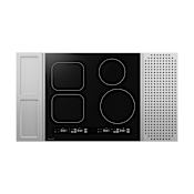 Sharp 24" Induction Cooktop with Magnetic Stainless Steel Side Accessories Black / Stainless