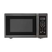 Sharp 21 Inch Wide 1.4 Cu. Ft. 1100 Watt Panel Ready Countertop Microwave Black Stainless