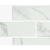 Shaw Dreamscape - 2" x 6" Rectangle Wall Tile - Glossy Visual - Sold by Sheet (0.94 SF/Sheet) Carrara