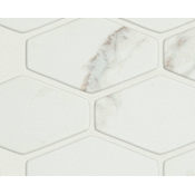 Shaw Dreamscape - 2" x 4" Hexagon Wall Tile - Glossy Visual - Sold by Sheet (0.83 SF/Sheet) Carrara