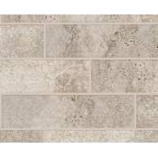 Shaw Basanite Legacy - 4" x 16" Brick Floor and Wall Tile - Matte Visual - Sold by Sheet (0.43 SF/Sheet) Gray