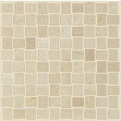 Shaw Chateau Basketweave - 12-3/16" x 12-3/16" Sheet Rectangle Basketweave Mosaic Floor Tile - Marble Visual - Sold by Sheet (1.03 SF/Sheet) Crema Marfil