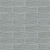 Shaw Geoscape - 4" x 16" Rectangle Brick Mosaic Wall Tile - Tile Visual - Sold by Sheet (0.44 SF/Sheet) Light Gray