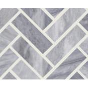 Shaw Chateau - 1" x 3" Rectangle Floor and Wall Tile - Honed Visual - Sold by Sheet (1.07 SF/Sheet) Bardiglio Cloud