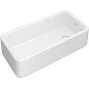 Shaws Lancaster 36" Farmhouse Single Basin Fireclay Kitchen Sink White