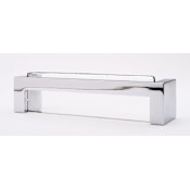 Sietto Skyline 5 Inch Center to Center Handle Cabinet Pull with Clear Glass Polished Chrome