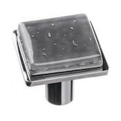 Sietto Geometric 1-1/4 Inch Square Cabinet Knob Polished Chrome