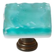 Sietto Glacier 1-1/4 Inch Square Cabinet Knob Oil Rubbed Bronze