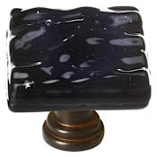 Sietto Glacier 1-1/4 Inch Square Cabinet Knob Oil Rubbed Bronze