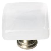 Sietto Cirrus 1-1/4 Inch Square Cabinet Knob Satin Nickel