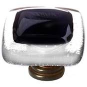 Sietto Reflective 1-1/4 Inch Square Cabinet Knob Oil Rubbed Bronze