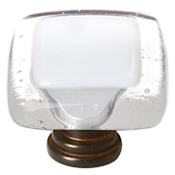 Sietto Reflective 1-1/4 Inch Square Cabinet Knob Oil Rubbed Bronze