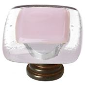 Sietto Reflective 1-1/4 Inch Square Cabinet Knob Oil Rubbed Bronze