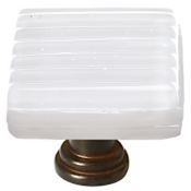 Sietto Texture 1-1/4 Inch Square Cabinet Knob Oil Rubbed Bronze