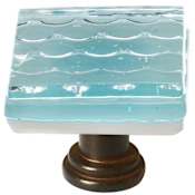 Sietto Texture 1-1/4 Inch Square Cabinet Knob Oil Rubbed Bronze
