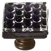 Sietto Texture 1-1/4 Inch Square Cabinet Knob Oil Rubbed Bronze