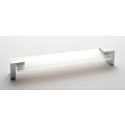 Sietto Affinity 8 Inch Center to Center Handle Cabinet Pull with White Glass Polished Chrome