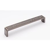 Sietto Hammered 8 Inch Center to Center Handle Cabinet Pull Gunmetal