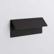 Sietto Fold 4 Inch Center to Center Finger Cabinet Pull Matte Black