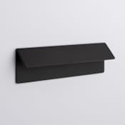 Sietto Fold 6 Inch Center to Center Finger Cabinet Pull Matte Black