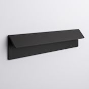 Sietto Fold 8 Inch Center to Center Finger Cabinet Pull Matte Black