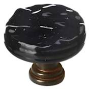 Sietto Glacier 1-1/4 Inch Mushroom Cabinet Knob Oil Rubbed Bronze