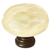 Sietto Glacier 1-1/4 Inch Mushroom Cabinet Knob Oil Rubbed Bronze