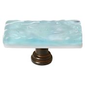 Sietto Skinny Glacier 2 Inch Rectangular Cabinet Knob Oil Rubbed Bronze