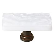 Sietto Skinny Glacier 2 Inch Rectangular Cabinet Knob Oil Rubbed Bronze
