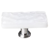 Sietto Skinny Glacier 2 Inch Rectangular Cabinet Knob Polished Chrome