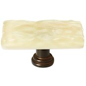 Sietto Skinny Glacier 2 Inch Rectangular Cabinet Knob Oil Rubbed Bronze