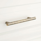 Signature Hardware Avignon 6 Inch Center to Center Bar Cabinet Pull Antique Brass