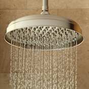 Signature Hardware 12" Lambert 1.8 GPM Single Function Rain Shower Head Brushed Nickel