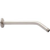 Signature Hardware 8" Wall Mounted Standard Shower Arm and Flange Brushed Nickel