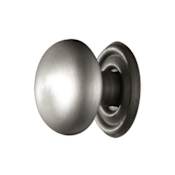 Signature Hardware Traditional 1-1/4 Inch Diameter Mushroom Cabinet Knob Brushed Nickel