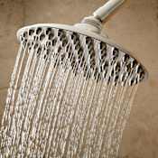 Signature Hardware 6" Bostonian 1.8 GPM Single Function Rain Shower Head Brushed Nickel