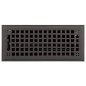 Signature Hardware Mission Bronze Floor Register - 4" x 10" Bronze