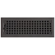 Signature Hardware Mission Bronze Floor Register - 4" x 12" Bronze