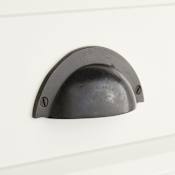 Signature Hardware 3-3/4 Inch Center to Center Cup Cabinet Pull Dark Bronze