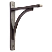Signature Hardware Rustic 4-7/8" Solid Brass Shelf Bracket Antique Brass
