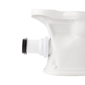 Signature Hardware Rear Outlet Toilet P-Trap Connector White