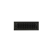 Signature Hardware Cast Iron Floor Register - 2-1/4" x 10" Black