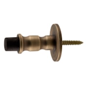 Signature Hardware 2-5/8 Inch Baseboard Mounted Rigid Door Stop Antique Brass