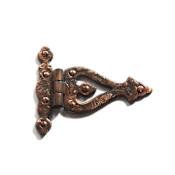 Signature Hardware Decorative 5-1/4" x 4-1/2" Brass Strap Hinge - Single Hinge Oil Rubbed Bronze