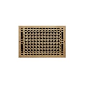 Signature Hardware Honeycomb Brass Wall Register - 8"x14" (9-1/4"x15-1/8" Overall) Antique Brass