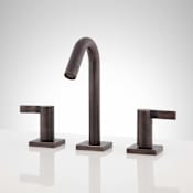 Signature Hardware Flair 1.2 GPM Widespread Bathroom Faucet with Pop-up Drain Assembly Bronze