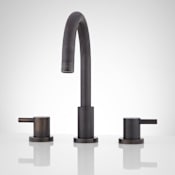 Signature Hardware Rotunda 1.2 GPM Widespread Bathroom Faucet with Pop-Up Drain Assembly Bronze